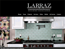 Tablet Screenshot of larrazbuildingexcellence.com